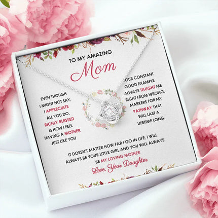To My Mother - You Will Always Be My Loving Mother - Necklace SO58V - Charming Present