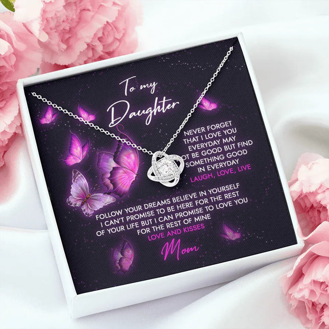 To My Daughter - Never Forget That I Love You - Necklace SO69 - Charming Present