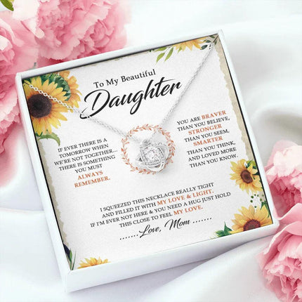 To My Beautiful Daughter - You Are Braver Than You Believe - Necklace SO18V - Charming Present
