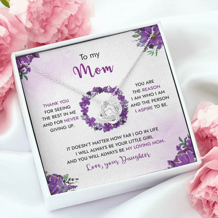 To My Mom - You Will Always Be My Loving Mom - Necklace SO99 - Charming Present