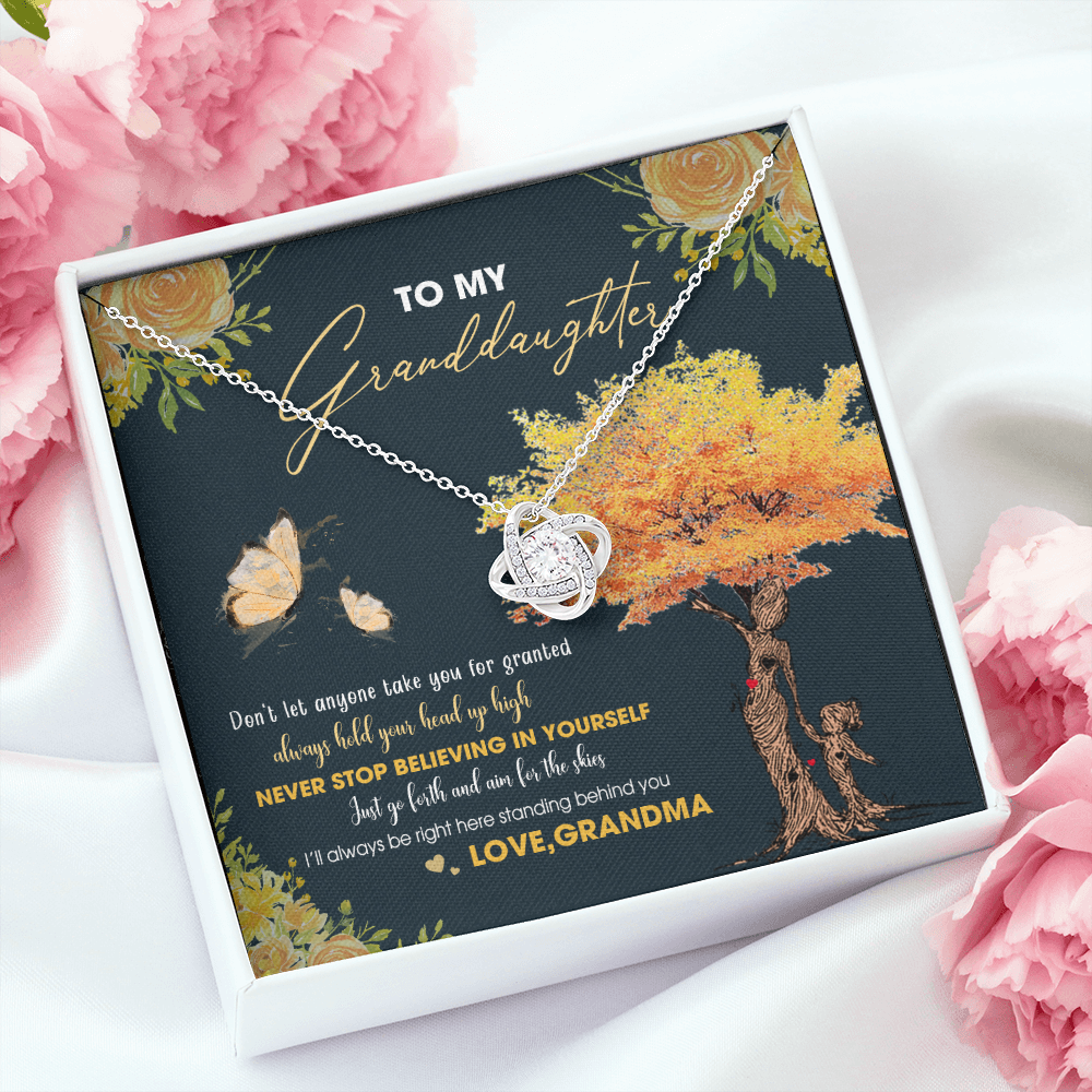 To My Granddaughter - Always Hold Your Head Up High - Necklace DR13