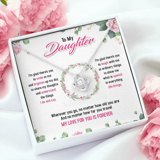 To My Daughter My Love For You Is Forever - Necklace SO37T - Charming Present