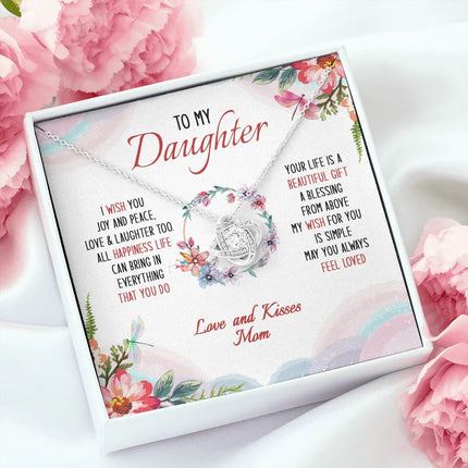To My Daughter May You Always Feel Loved - Necklace SO34V - Charming Present