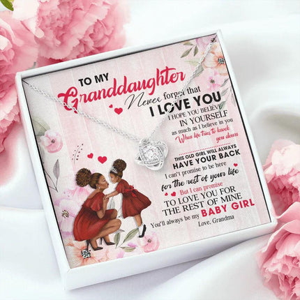To My Granddaughter - You Will Always Be My Baby Girl - Necklace DR09 - Charming Present