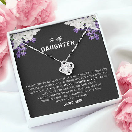 To My Daughter - Believe Deep In Your Heart - Necklace DR03 - Charming Present