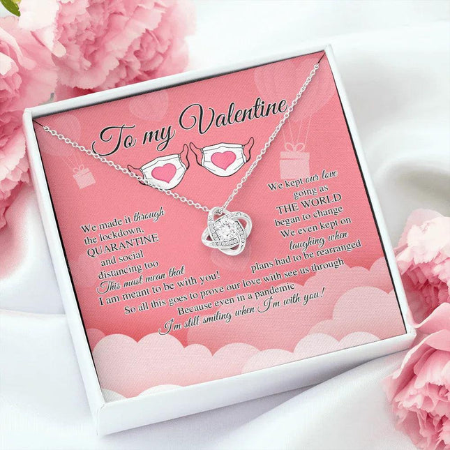 To My Valentine I'm Still Smiling When I'm With You Necklace SO12v1 - Charming Present