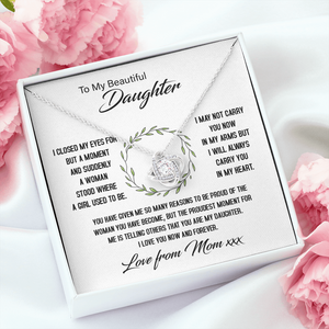 To My Beautiful Daughter - My Proudest Moment - Necklace SO144T