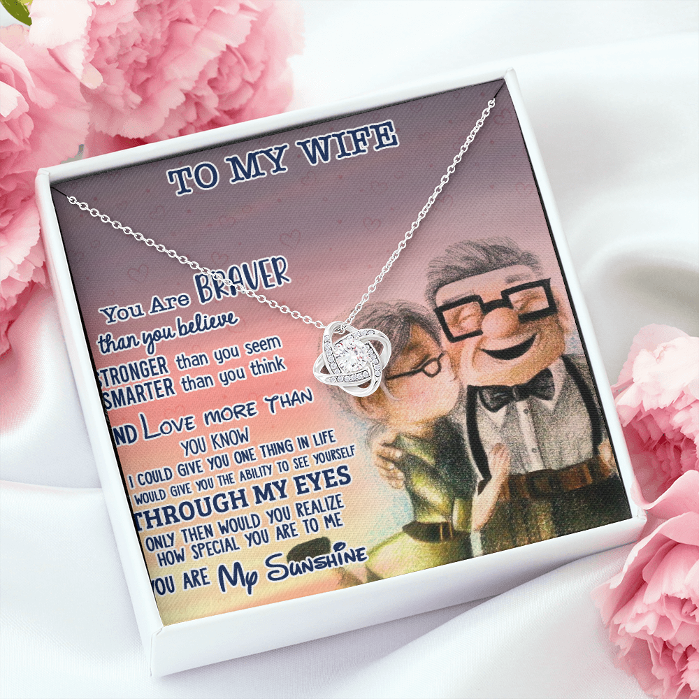 To My Wife You Are My Sunshine Necklace SO07v1