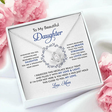 To My Beautiful Daughter - Always Remember - Necklace SO67 - Charming Present