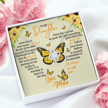 To My Daughter - Never Forget How Much I Love You - Necklace SO121T - Charming Present