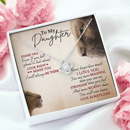 To My Daughter - Never Forget How Much I Love You - Necklace SO78V - Charming Present