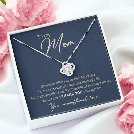 To My Mom I Can't Thank You Enough Necklace SO10T - Charming Present
