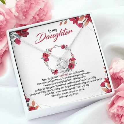 To My Daughter - Remember How Much You Are Loved - Necklace SO82T - Charming Present
