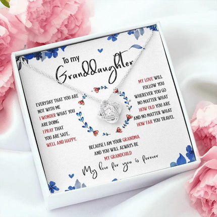 To My Granddaughter My Love For You Is Forever - Necklace SO35T - Charming Present
