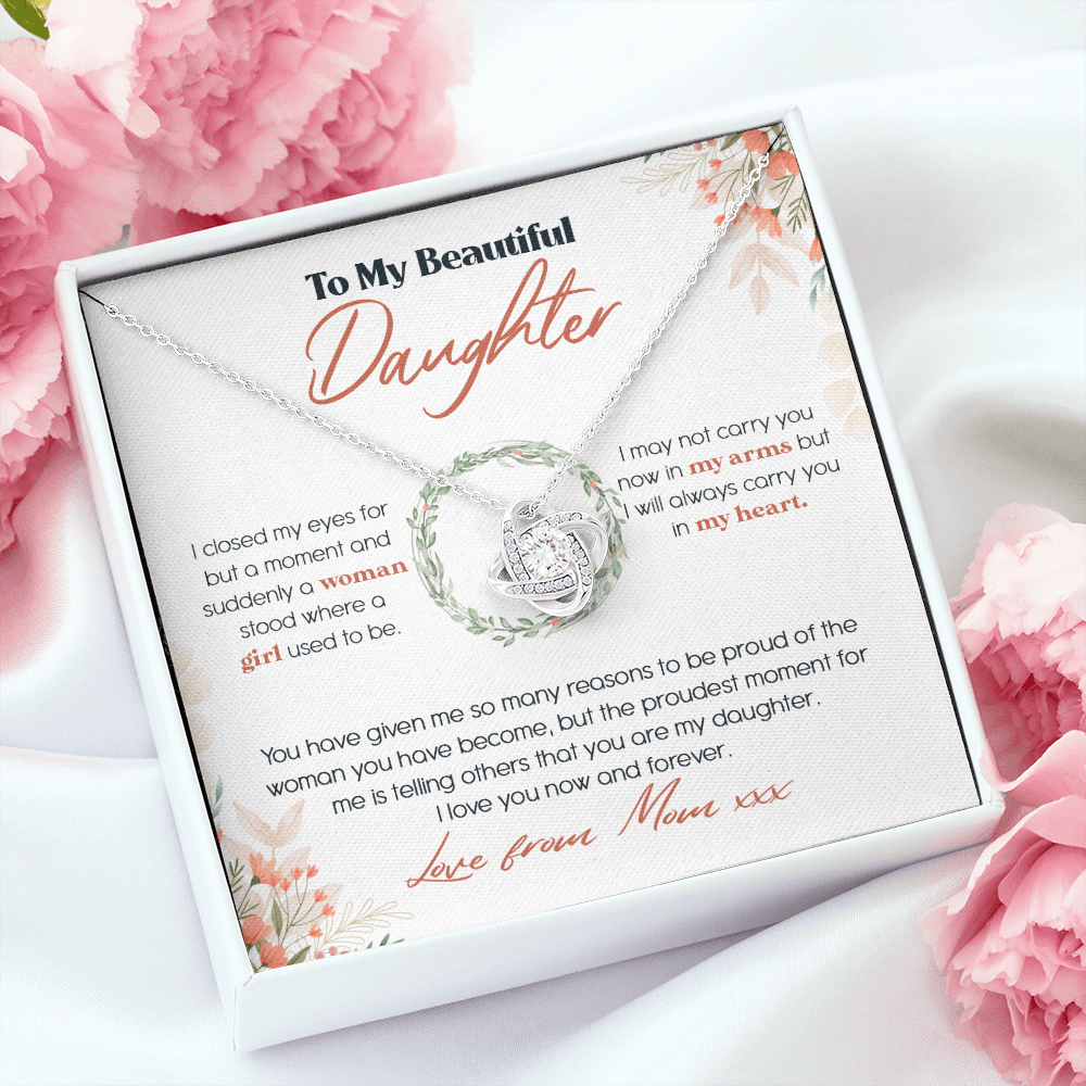 To My Beautiful Daughter - I Closed My Eyes - Necklace SO54T