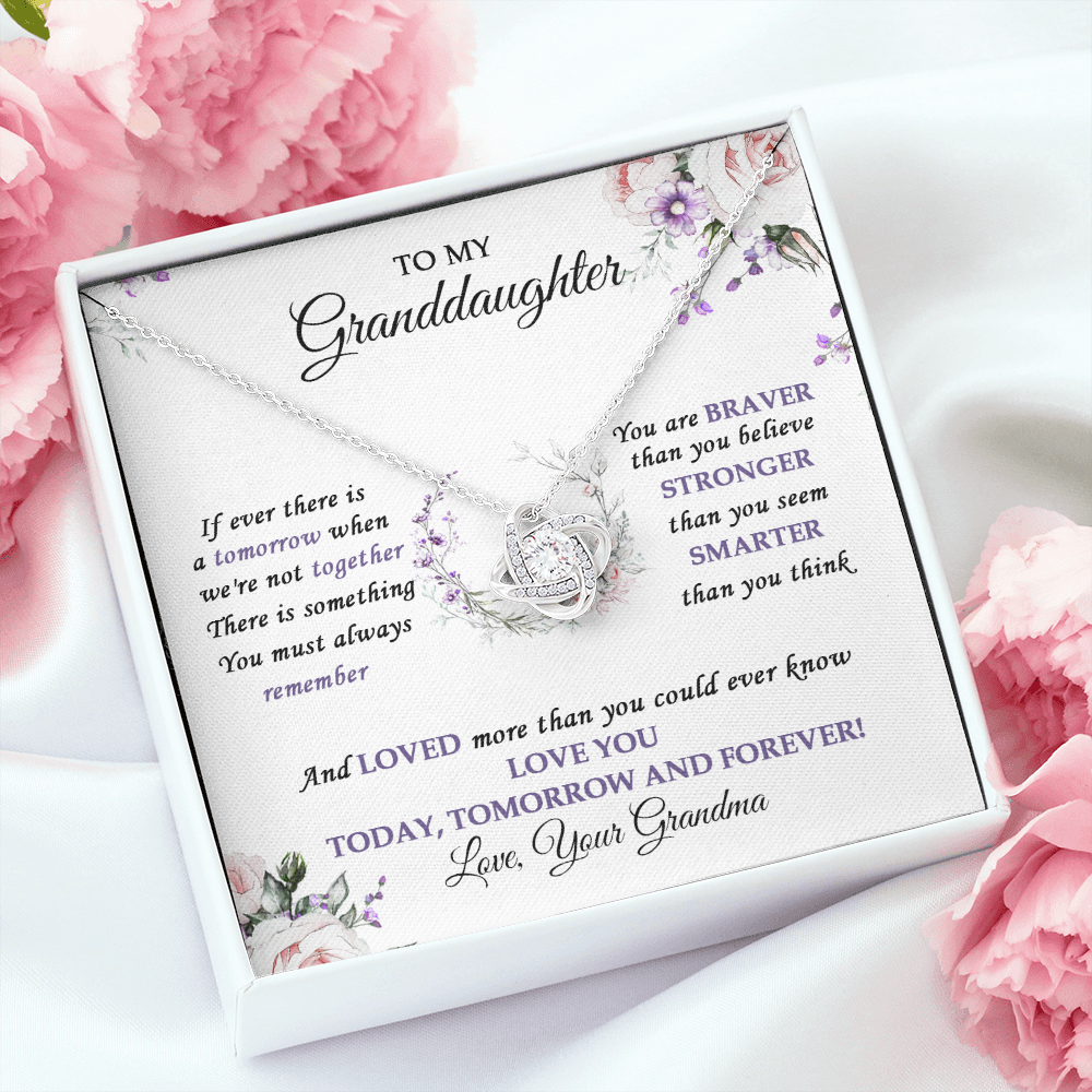 To My Granddaughter Love You Today, Tomorrow And Forever - Necklace SO32V