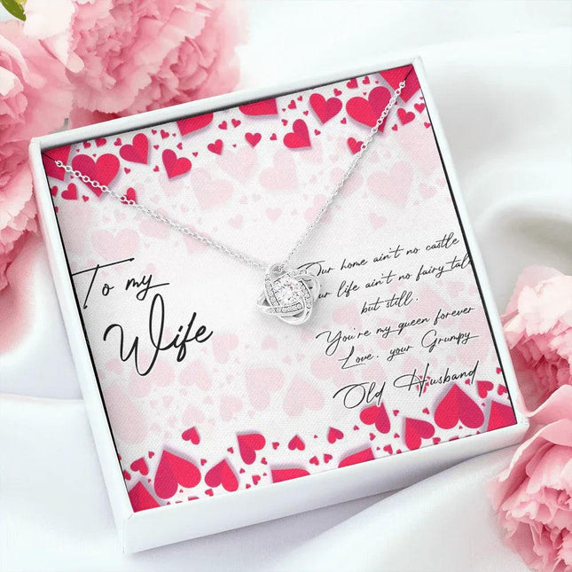 To My Wife You're My Queen Forever Necklace SO11v1 - Charming Present