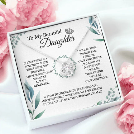 To My Daughter - I Love You Unconditionally - Necklace SO142V - Charming Present