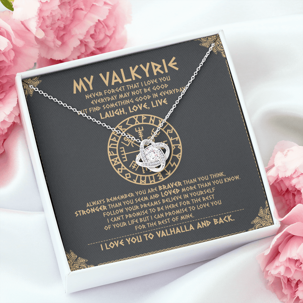 To My Daughter - Never Forget That I Love You To Valhalla - Viking Necklace SO111T