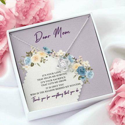 Dear Mom Thank You For Everything That You Do Necklace SO44 - Charming Present