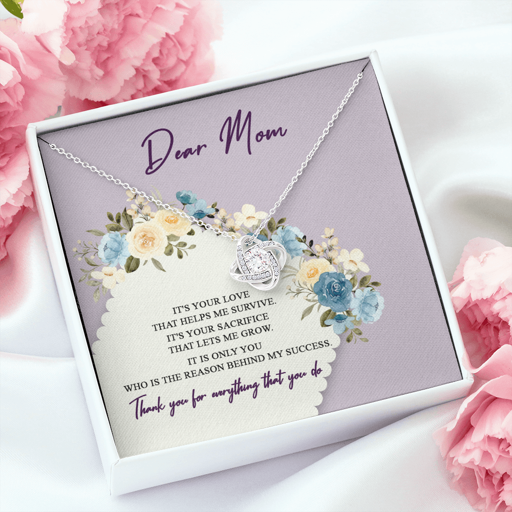 Dear Mom Thank You For Everything That You Do Necklace SO44