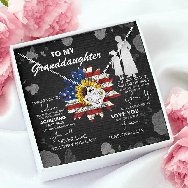 To My Granddaughter - Just Go Forth & Aim For The Skies - Necklace DR08 - Charming Present
