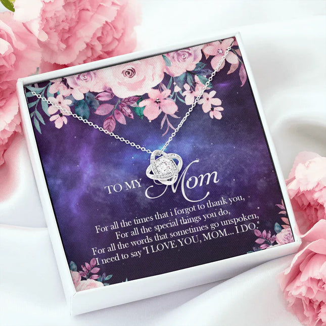 To My Mom I Love You Necklace SO60 - Charming Present