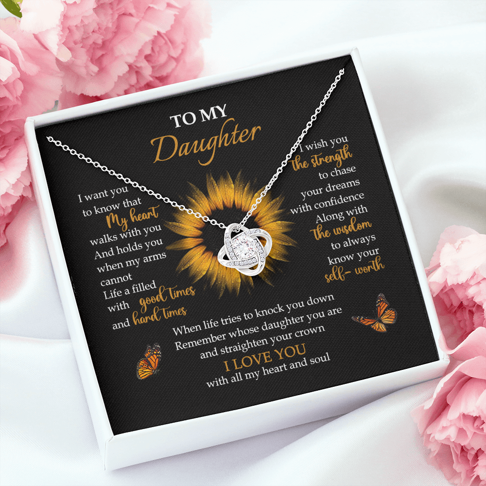 To My Daughter - My Heart Walks With You - Necklace SO65V
