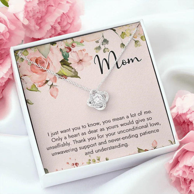 To My Mom Thank You For Your Unconditional Love Necklace SO54 - Charming Present