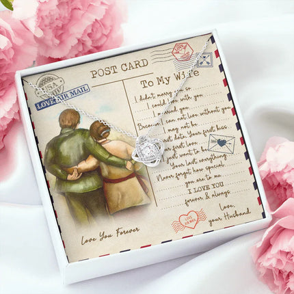 To My Wife I Love You Forever And Always Necklace SO09v1 - Charming Present