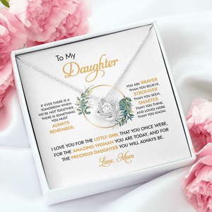 To My Daughter - I Love You For The Little Girl - Necklace DR05