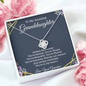 To My Granddaughter, You're In My Heart Necklace SO06v1