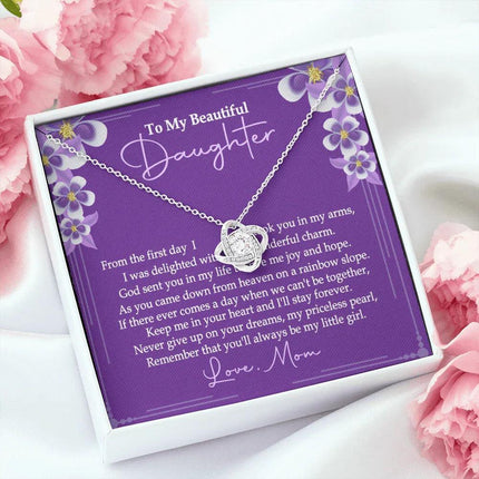 To My Beautiful Daughter - You'll Alway Be My Little Girl - Necklace SO76V - Charming Present