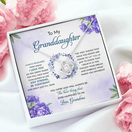To My Granddaughter You Were And Will Always Be The Best Thing - Necklace SO92 - Charming Present
