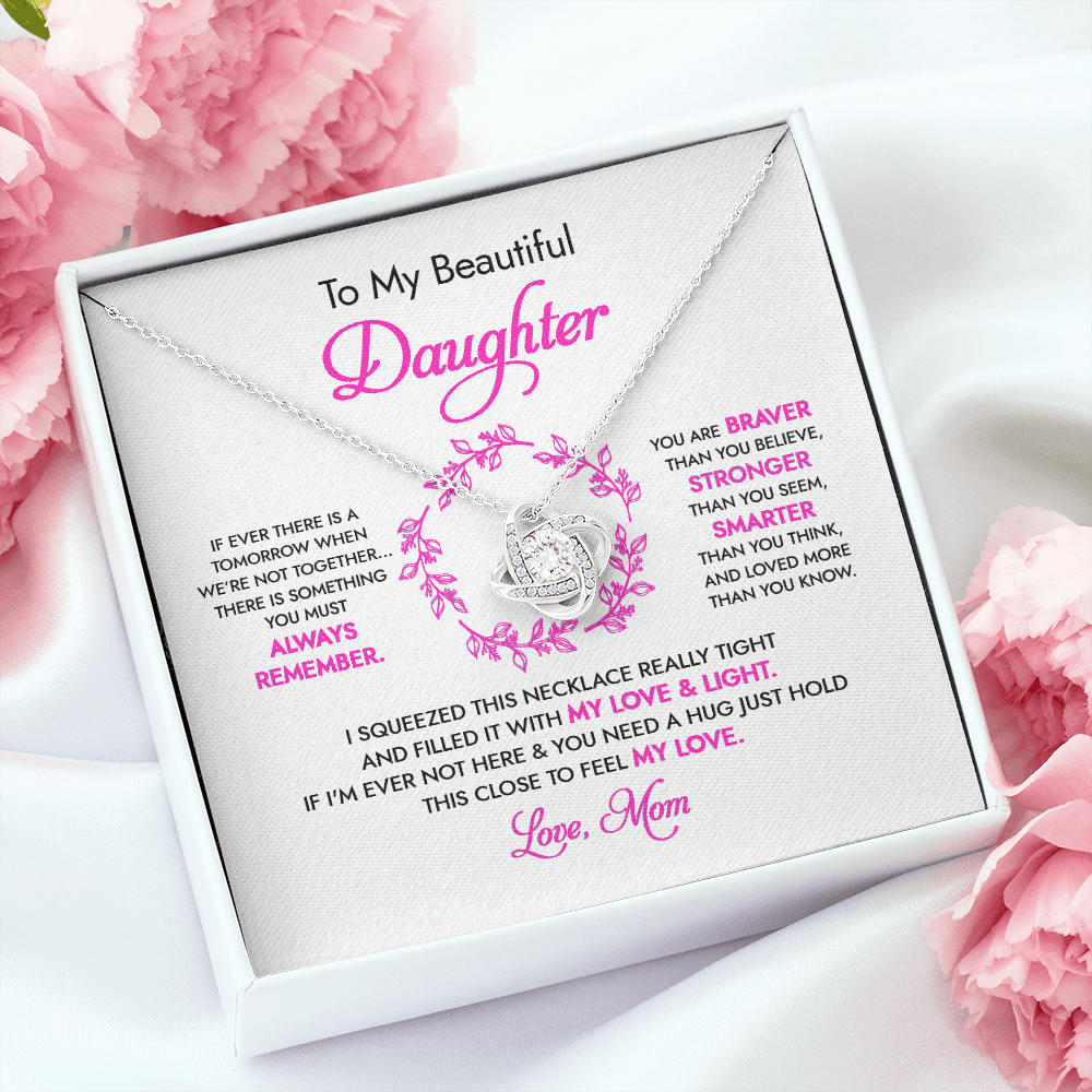 To My Beautiful Daughter - My Love & Light - Necklace DR04