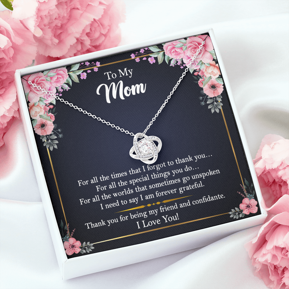 To My Mom - Thank You For Being My Friend and Confidante - Necklace SO105V