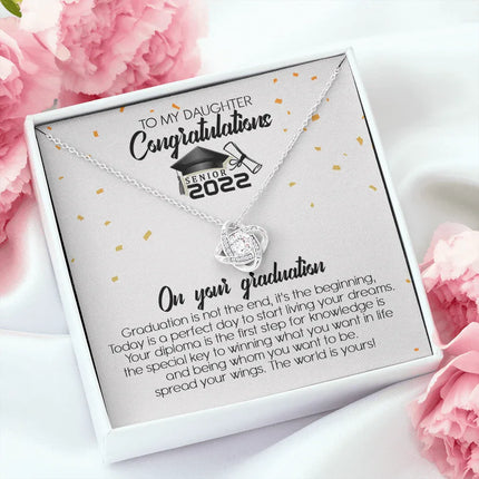 To My Daughter - Congratulation On Your Graduation - Necklace SO107T - Charming Present