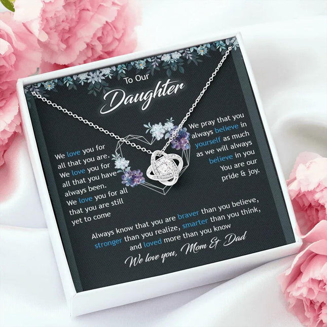 To Our Daughter We Love You Mom & Dad - Necklace SO47T - Charming Present