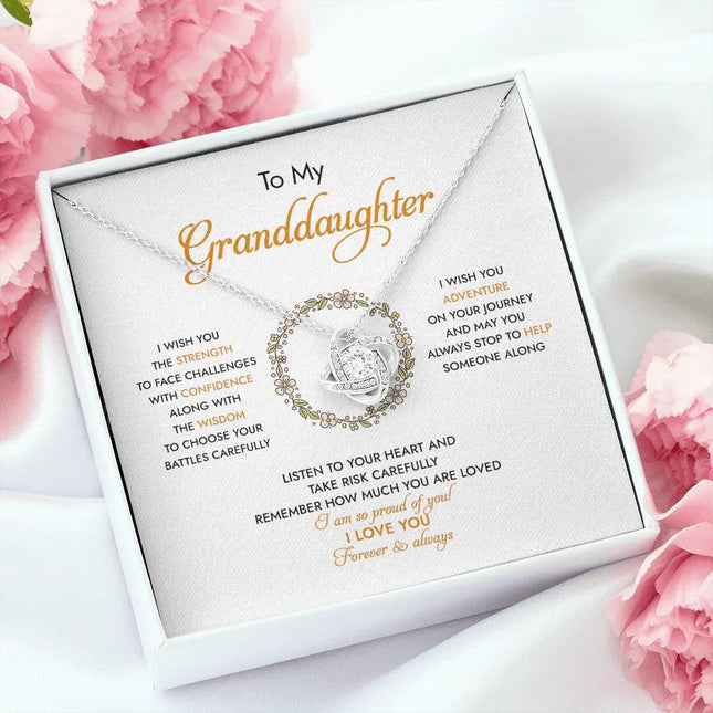 To My Granddaughter I Am So Proud Of You - Necklace SO94 - Charming Present