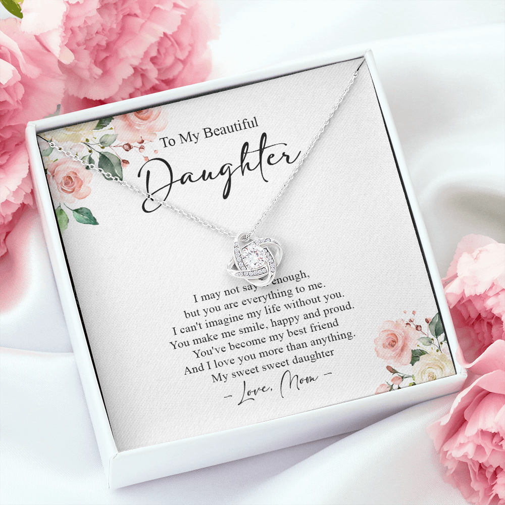 To My Daughter I Love You More Than Anything Necklace SO71