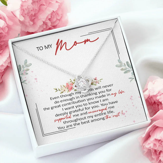 To My Mom You Are The Best Among The Rest Necklace SO61 - Charming Present