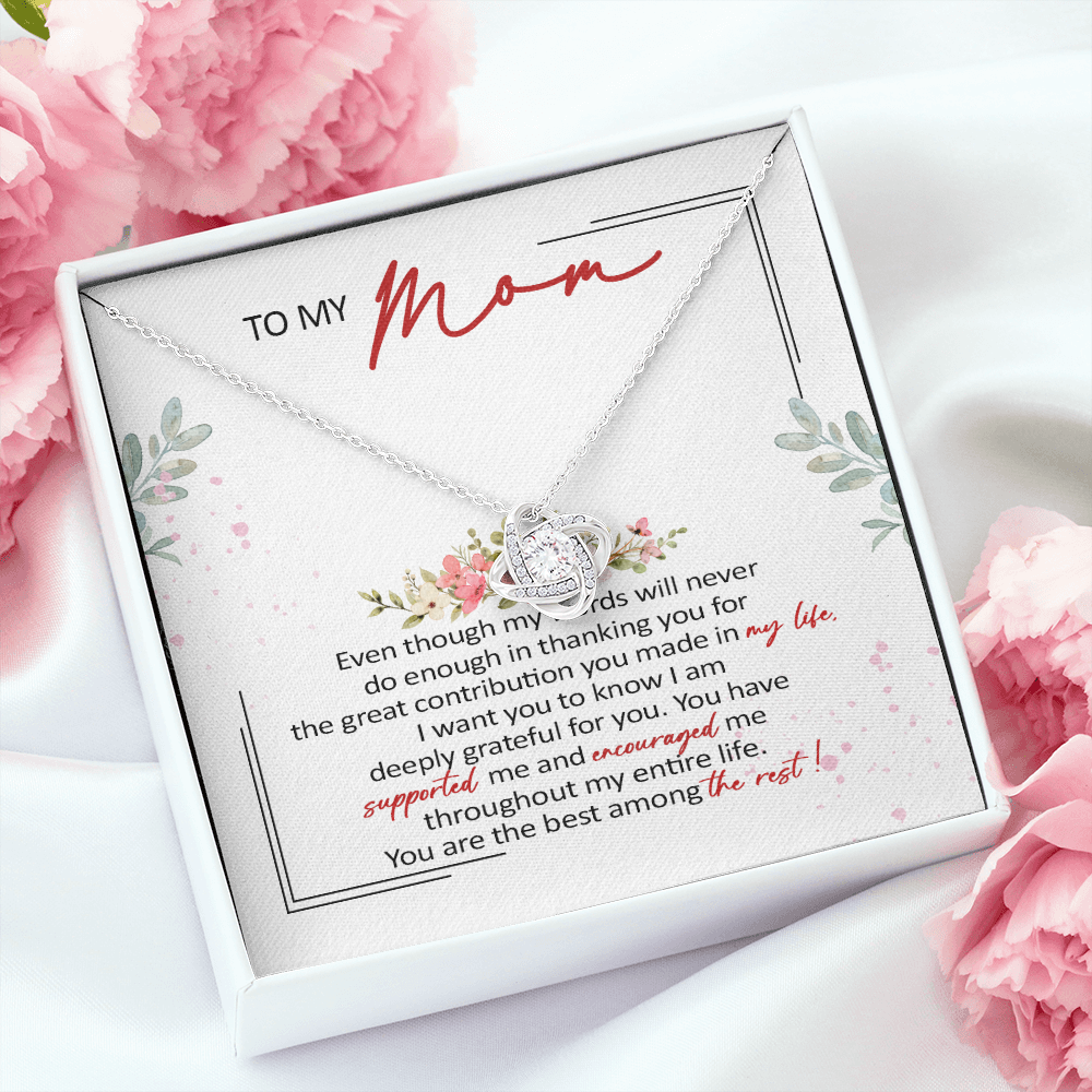 To My Mom You Are The Best Among The Rest Necklace SO61