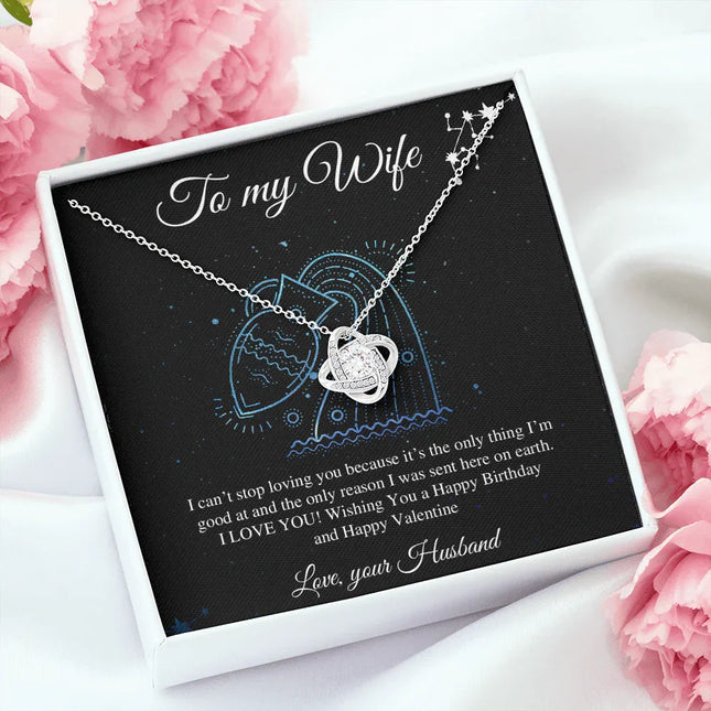 To My Wife I Can't Stop Loving You Necklace SO18v1 - Charming Present