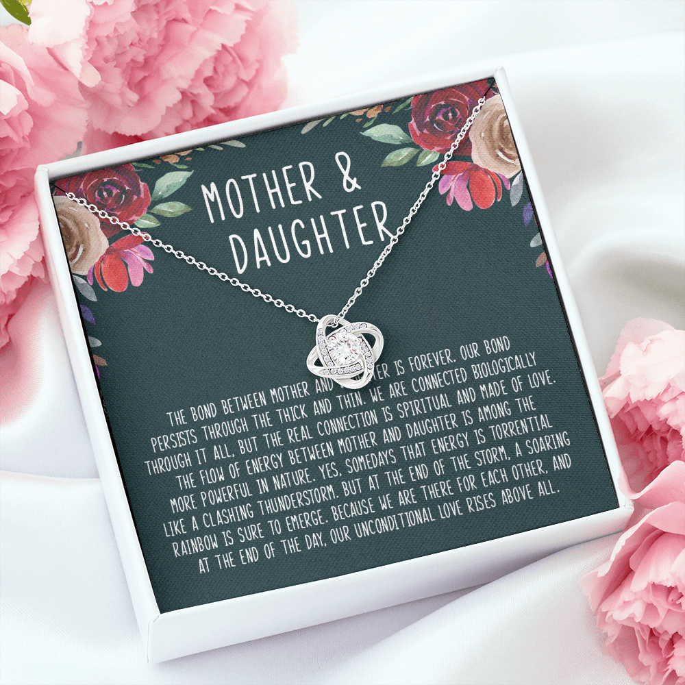 Mother&#39;s Day Gift - The Bond Between Mother And Daughter Is Forever - Necklace SO16T