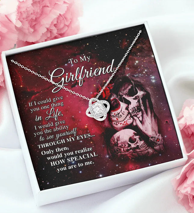 To My Girlfriend, If I Could Give You One Thing In Life Necklace SO01v1 - Charming Present