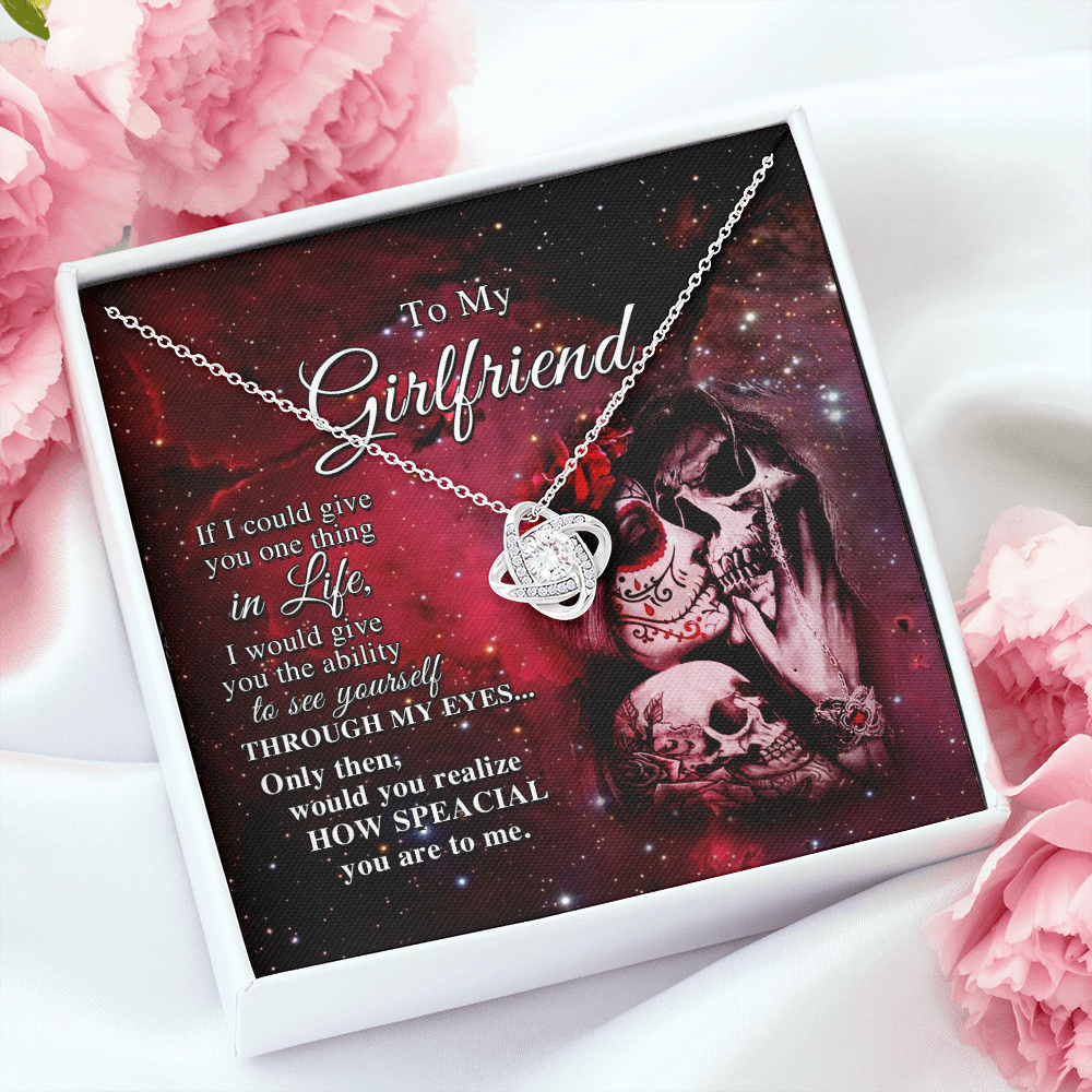 To My Girlfriend, If I Could Give You One Thing In Life Necklace SO01v1