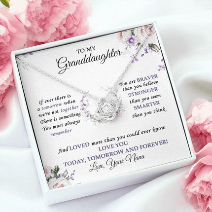 To My Granddaughter Love You Today - Tomorrow And Forever - Necklace SO32V1 - Charming Present