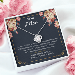 To My Mom - I Will Love You Always - Necklace SO55V