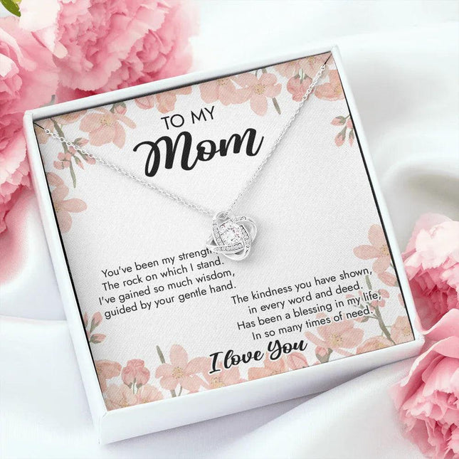 To My Mom You've Been My Strength Necklace SO40 - Charming Present