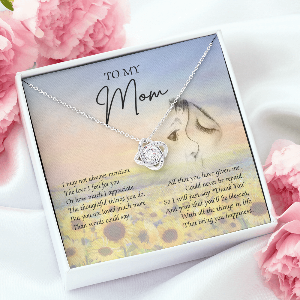 To My Mom I Will Just Say Thank You Necklace SO42